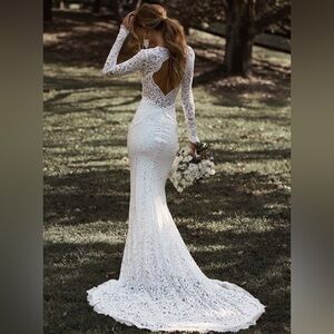 Grace Loves Lace OLIVE Ivory Wedding Dress Size Small